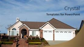  Presentation with development - Colorful presentation theme enhanced with aerial view of red rock canyon near las vegas backdrop and a coral colored foreground