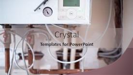  Presentation with house heating - Beautiful PPT layouts featuring modern-independent-heating-system backdrop and a light gray colored foreground