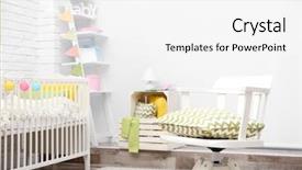  Presentation with room interior design - PPT layouts featuring modern interior design of baby background and a white colored foreground
