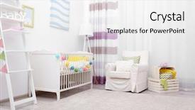  Presentation with room interior design - Beautiful theme featuring modern interior design of baby backdrop and a white colored foreground