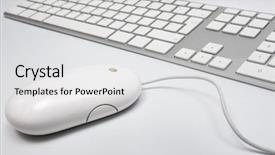  Presentation with computer keyboard and mouse - Cool new presentation theme with modern keyboard and the mouse backdrop and a light gray colored foreground