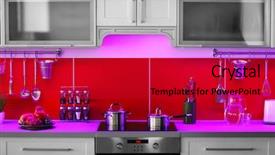  Presentation with interior - Cool new presentation with modern kitchen interior with stove backdrop and a crimson colored foreground