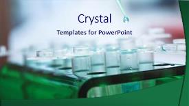  Presentation with molecular biology - Presentation having modern laboratory for molecular biology background and a sky blue colored foreground