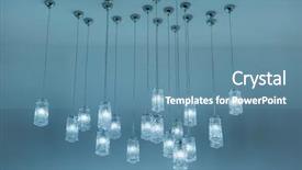  Presentation with lamps - Presentation featuring modern lamps are hanging background and a teal colored foreground