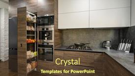  Presentation with gray - Presentation theme consisting of modern-large-luxurious-dark-brown background and a tawny brown colored foreground