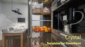  Presentation with vertical - Beautiful theme featuring modern-large-luxurious-dark-brown backdrop and a tawny brown colored foreground