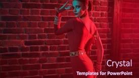  Presentation with modern elegant - Slide set featuring modern-latin-dances-beautiful-young background and a  colored foreground