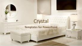  Presentation with kid bedroom - Presentation design having modern layout - white dreamy bedroom background and a lemonade colored foreground