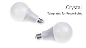  Presentation with modern - PPT theme featuring modern-led-lamp-isolated background and a white colored foreground