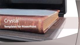  Presentation with modern color - Audience pleasing presentation theme consisting of modern library - color photo of an old backdrop and a  colored foreground