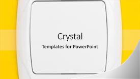  Presentation with switch off light - Beautiful slides featuring modern light switch on yellow backdrop and a white colored foreground