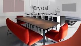  Presentation with living room - Presentation with modern-living-room-with-red background and a light gray colored foreground