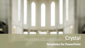 Presentation with christian church - Audience pleasing theme consisting of modern lutheran christian church backdrop and a mint green colored foreground