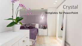  Presentation with bedroom modern - Amazing slide set having modern-luxury-bedroom-with-mirror backdrop and a light gray colored foreground