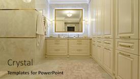  Presentation with luxury - PPT theme with modern-luxury-beige-and-golden background and a coral colored foreground