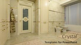  Presentation with luxury - Presentation theme having modern-luxury-beige-and-golden background and a coral colored foreground