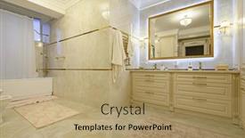  Presentation with luxury - Audience pleasing presentation theme consisting of modern-luxury-beige-and-golden backdrop and a coral colored foreground