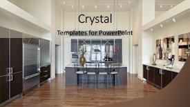  Presentation with luxury - Theme featuring modern-luxury-kitchen-with-island background and a soft green colored foreground