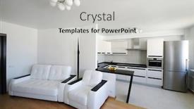  Presentation with room interior design - Presentation theme enhanced with modern luxury living room interior i am the author of this interior design there is no brand names or copyright objects background and a light gray colored foreground