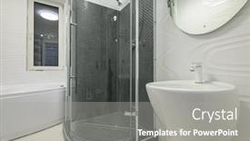  Presentation with luxury - Presentation theme having modern-luxury-white-and-chrome background and a gray colored foreground