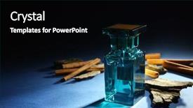  Presentation with modern color - Slides with modern male perfume on color background and a black colored foreground