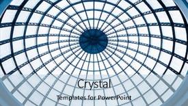  Presentation with mall - Audience pleasing PPT theme consisting of modern mall atrium round ceiling backdrop and a light blue colored foreground