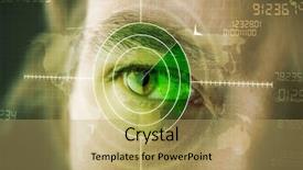  Presentation with terrorism - PPT theme featuring modern man with cyber technology background and a yellow colored foreground