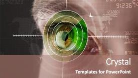  Presentation with terrorism - Cool new presentation theme with modern man with cyber technology backdrop and a coral colored foreground