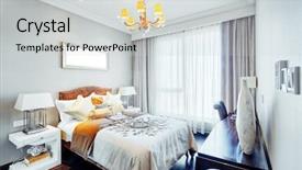  Presentation with bedroom modern - Colorful presentation enhanced with modern master bedroom interior backdrop and a light gray colored foreground