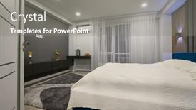  Presentation with bedroom modern - Slides with modern-master-bedroom-with-trendy background and a gray colored foreground