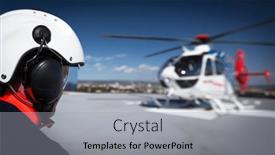  Presentation with medical helicopter - Presentation design with modern-medical-helicopter background and a  colored foreground