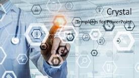  Presentation with modern - Slides enhanced with modern medical technologies concept mixed background and a light blue colored foreground