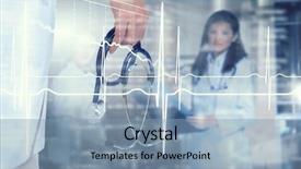  Presentation with modern medicine cardiology concept mixed - Beautiful theme featuring modern medicine cardiology concept mixed backdrop and a light blue colored foreground