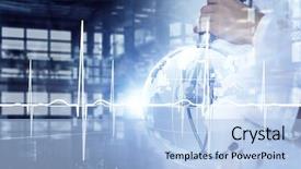  Presentation with modern medicine cardiology concept mixed - PPT layouts enhanced with modern medicine cardiology concept mixed background and a light blue colored foreground