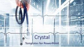  Presentation with modern medicine cardiology concept mixed - Slide deck featuring modern medicine cardiology concept mixed background and a sky blue colored foreground