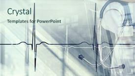  Presentation with cardiology - Slide deck featuring modern medicine cardiology concept mixed background and a sky blue colored foreground