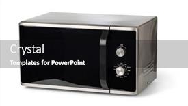  Presentation with modern - PPT theme consisting of modern-microwave-oven-isolated background and a black colored foreground