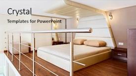  Presentation with bedroom modern - Amazing presentation theme having modern minimalism style bedroom interior backdrop and a soft green colored foreground