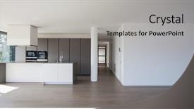  Presentation with minimalist - Presentation theme consisting of modern minimalist kitchen no body background and a light gray colored foreground