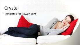  Presentation with amsterdam historical beautiful view - Colorful PPT theme enhanced with modern mom - front view portrait backdrop and a  colored foreground