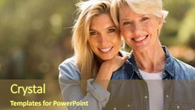  Presentation with what is thing used in looking for far object - Amazing slide set having modern mom - mature mother and young daughter backdrop and a tawny brown colored foreground