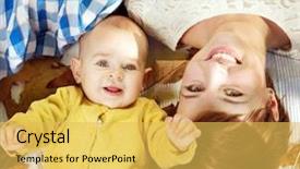  Presentation with mother baby clipart - Amazing PPT theme having modern mom - mother and baby relaxing backdrop and a  colored foreground