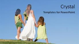  Presentation with mother and doula during labor - Amazing theme having modern mom - mother and daughters backdrop and a light blue colored foreground