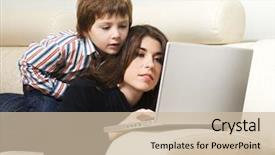  Presentation with indian mother son - Amazing slides having modern mom - mother and son backdrop and a  colored foreground