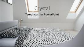  Presentation with home design - PPT theme featuring modern-monochrome-design-home-interior background and a light gray colored foreground