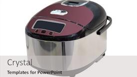  Presentation with multi - Amazing presentation theme having modern multi cooker under the white background backdrop and a light gray colored foreground