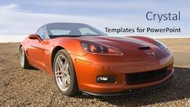  Presentation with muscle - Presentation theme having modern-muscle-car background and a light blue colored foreground