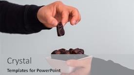  Presentation with woman muslim - Presentation theme enhanced with modern-muslim-woman-holding background and a light gray colored foreground