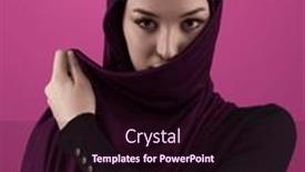 Presentation with diverse people - Presentation design having modern-muslim-woman-wearing-stylish background and a wine colored foreground