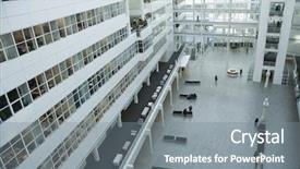  Presentation with modern building - Colorful theme enhanced with modern office building backdrop and a  colored foreground